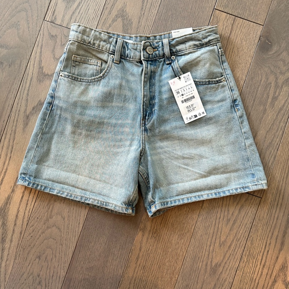 NWT Zara Size 4 High Rise Shorts